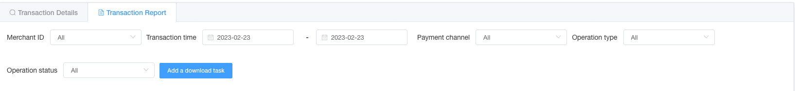 merchant platform transaction report2